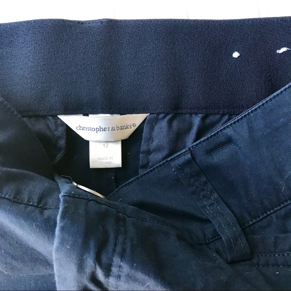 Christopher & Banks Navy Bermuda shorts - Picture 4 of 8